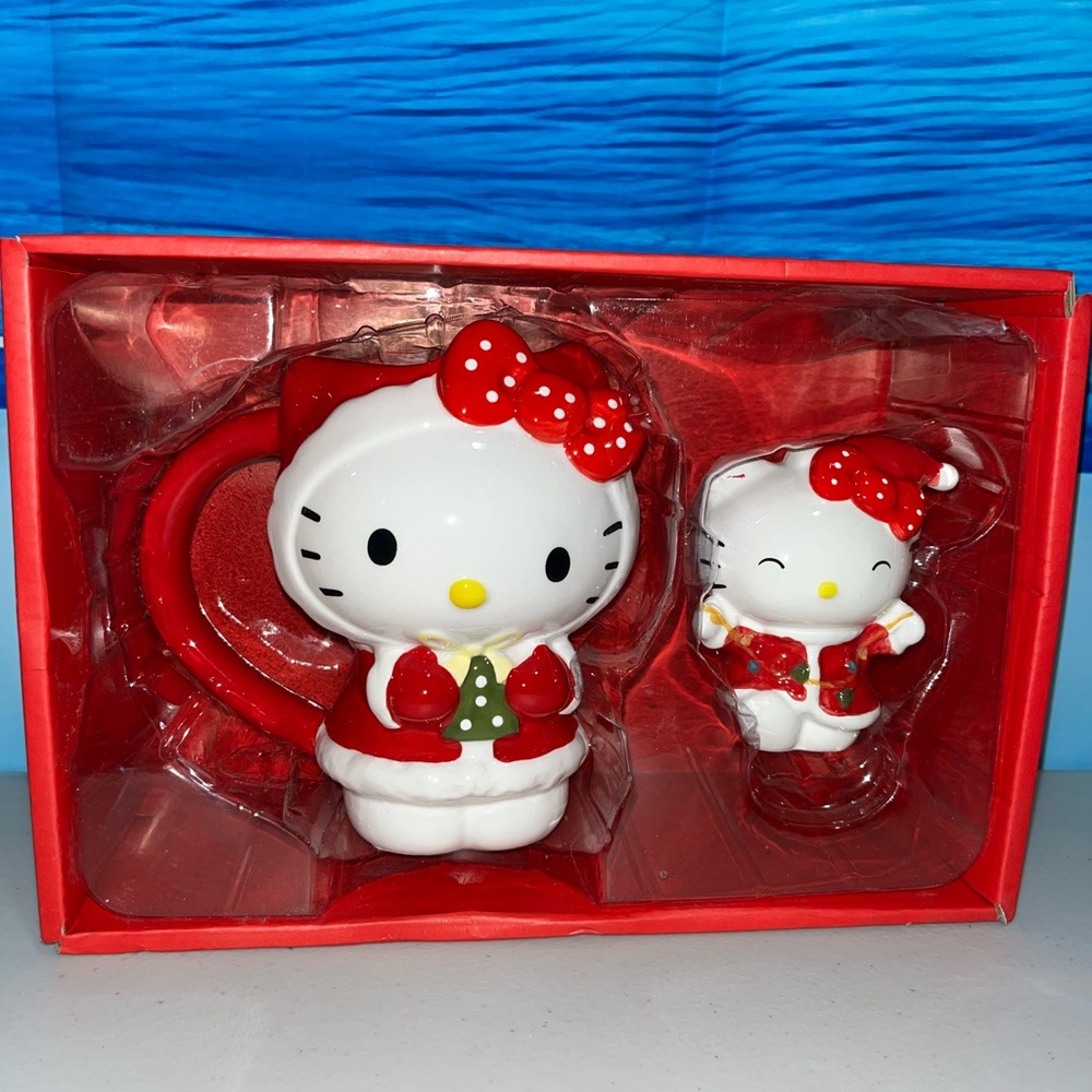 Hello Kitty Holiday Mug and Figurine Set